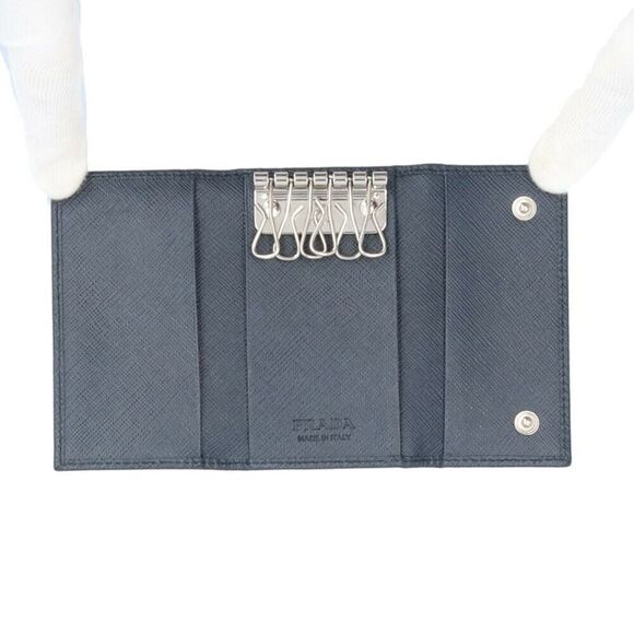 Pre Loved prada Men Navy Wallets - Picture 4 of 8